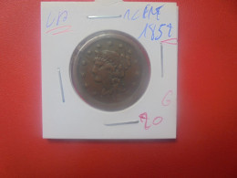 U.S.A Cent 1852 (A.7) - 1840-1857: Braided Hair