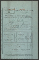 Chemin De Fer - Reçu "Transport Des Fonds Et Valeurs" Càd Hexagon. "CHIMAY/1890" - Sonstige & Ohne Zuordnung