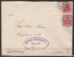 Belgique - Occupation L. Affr 2x 10pf Rouge Càd Pt "BRUSSEL/1915" Pour Grossröhrsdorf (Sachsen) + Censure Allemande "Mil - OC1/25 General Government