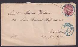 Altdeutschland Preussen Ganzsache Blauer K2 Halle Eisleben - Postal  Stationery