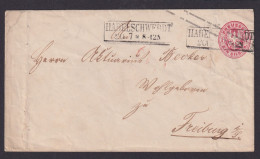 Altdeutschland Preussen Ganzsache 1 Sgr. R2 Habelschwerdt Schlesien N. Freiburg - Postal  Stationery