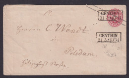 Altdeutschland Preussen Ganzsache 1 Sgr. R2 Genthin Sachsen Anhalt Potsdam - Postal  Stationery