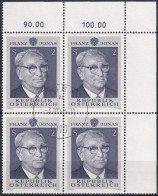 ÖSTERREICH 1969 Mi-Nr. 1315 Eckrand-Viererblock O Used - Aus Abo - Used Stamps