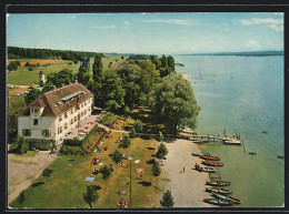 AK Radolfzell-Markelfingen, Naturfreundehaus Bodensee, Fliegeraufnahme  - Radolfzell