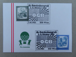 Österreich Pro Juventute - Mit Sonderstempel 3. 10. 1983 Wien, ÖGB 10. Bundeskongreß (Nr.2043) - Other & Unclassified