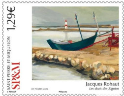 Saint-Pierre And Miquelon France 2024 Lighthouse And Boats Le Doris Des Zigotos Stamp MNH - Nuevos
