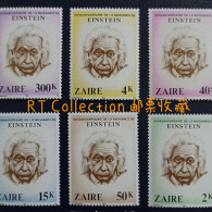 Congo Zaire 1980 100th Anniversary Birth Albert Einstein People Nobel Prize Winner Physics Physicist Sciences Stamps MNH - Fisica