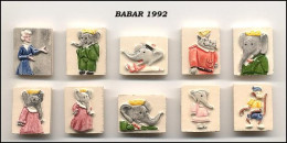 Fèves Série Complète - Babar Relief - 1992 - Altri & Non Classificati