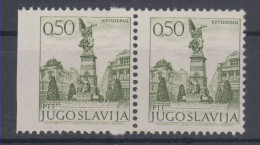 Yugoslavia Krusevac In Pair Imperforated On The Left Side 1972 MNH ** - Neufs