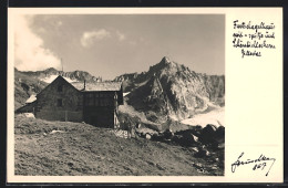 Foto-AK Hans Hruschka Nr. 867: Furtschagelhaus, Berghütte Mit Schönbichlerhorn - Altri & Non Classificati