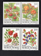 2051657390 1995 1996 SCOTT 1086 1089 (XX)  POSTFRIS  MINT NEVER HINGED - FLORA - BERRIES - Unused Stamps