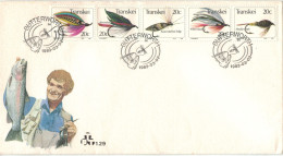 Transkei Fliegenfischerei Imitate Eintagsfliegen-Larve Marabu-Feder Köcherfliege Alexandra 1983 - Transkei