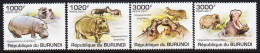 2011. BURUNDI. Les Hippopotames. Complete Set With 4 Stamps Never Hinged. (Michel 1982-1985) - JF546896 - Unused Stamps