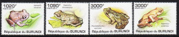 2011. BURUNDI. Frogs. Les Grenouilles. Complete Set With 4 Stamps Never Hinged. (Michel 2062-2065) - JF546909 - Unused Stamps