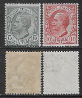 Italia Italy 1906 Regno Leoni Effigie Sa N.81-82 Completa Nuova Integra MNH ** - Mint/hinged