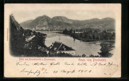 AK Bad Honnef, Blick Auf Nonnenwerth Und Drachenfels  - Drachenfels