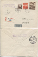Slowakei # 52,50,72 Erstflug Presov-Bratislava 18.5.43 Einschreibebrief - Covers & Documents