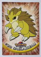 CARTE POKEMON # 28 SABLAIREAU TOPPS TV ANIMATION ÉDITION FR - Otros & Sin Clasificación