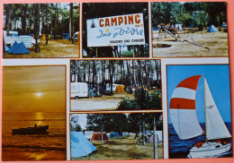 CARTE TALMONT ST HILAIRE - 85 - LE PORTEAU - CAMPING LA JOIE DE VIVRE - SCANS RECTO VERSO - Talmont Saint Hilaire