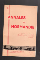 ANNALES DE NORMANDIE 1966 Le Bourg Dun Art Roman Doyenné De Creully Caen XVIIIe - Normandie