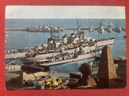 Cartolina - Cagliari - Flotta In Porto - 1961 - Cagliari