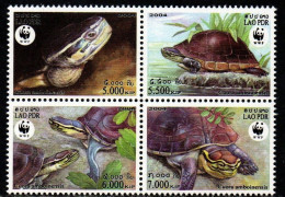 Laos 2004 - Mi.Nr. 1927 - 1930 - Postfrisch MNH - Tiere Animals Schildköten Turtles WWF - Turtles