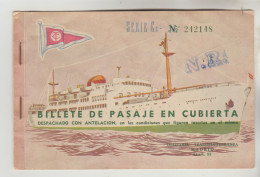 TRANSPORT BILLET D'EMBARQUEMENT DE BATEAU N° 242148 DE BARCELONE A PALMA LE 10/05/1961 - Europe