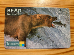 Phonecard New Zealand, Chip - Bear - Neuseeland