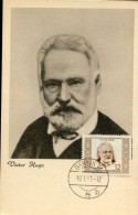 X1419 Germany Ddr, Maximum Card 1953 The Writer, Poet,  Victor Hugo - Cartoline Maximum