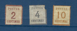 Lot De 3 Timbres Neufs* Alsace Lorraine (vendus Dans L'état : Voir Scan) - Unused Stamps