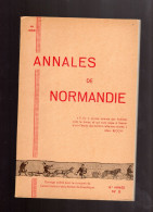 ANNALES DE NORMANDIE 1965 Bibliographie Normande 1964 - Normandie