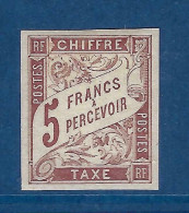 Colonie Générale - Colonie Françaises - Taxe YT N° 17 * - Neuf Avec Charnière - 1884 - Strafportzegels