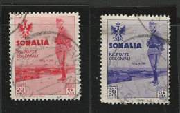 ● ITALIA ● SOMALIA 1935 ֍ Visita Del Re ֍ N. 202 E 205 Usati ● Cat. 100 € Al 5% ● Lotto N. 1829 ● - Somalia