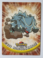 CARTE POKEMON # 111 RHINOCORNE TOPPS TV ANIMATION ÉDITION FR - Other & Unclassified