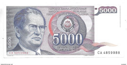 *jugoslavia 5000 Dinara 1985   93 Unc - Jugoslawien