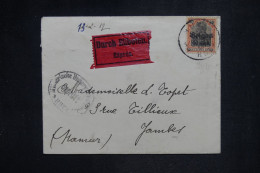 BELGIQUE - Enveloppe De Aye Pour Jambes En Exprès En 1917 - L 153687 - OC1/25 General Government