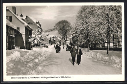AK Willingen /Waldeck, Strassenpartie Im Schnee  - Waldeck