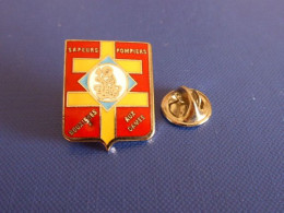 Pin's Sapeurs Pompiers Bouxières Aux Dames - Meurthe Et Moselle Grand Est - Croix De Lorraine - Blason (KC21) - Firemen