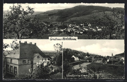 AK Holsthum /Bitburg, Ortspartie Mit Brücke, Gasthaus Schankweiler Klause L. Stoffels, Gesamtansicht  - Bitburg