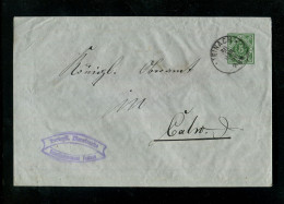 WUERTTEMBERG / 1896, Dienst-Ganzsachenumschlag Mit K1 "TEINACH" (B2310) - Postwaardestukken