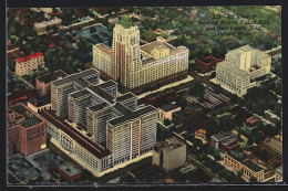 AK Detroit, MI, Air View Of General Motors, Fisher Bldg. And New Center Bldg.  - Detroit