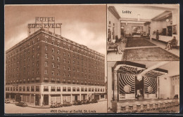 AK St. Louis, MO, Delmar At Euclid, Hotel Roosevelt, Lobby And Wonder Bar  - St Louis – Missouri