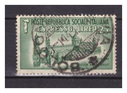 ITALIA RSI 1944 - Espresso - Duomo Di Palermo - Eilsendung (Eilpost)