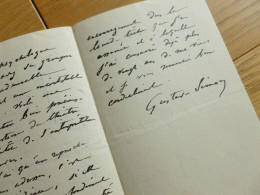 Gustave SIMON (1848-1929) JOURNALISTE. Fils Jules Simon. Editeur Victor Hugo. AUTOGRAPH - Historische Personen