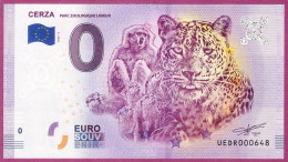 0-Euro UEDR 06 2020 CERZA - PARC ZOOLOGIQUE LISIEUX - Pruebas Privadas