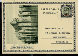 Carte Illustrée Obl. N° 27.10. ( GENT - GAND - Château Des Comtes ) Obl. GENT - 29/03/1939 - - Tarjetas 1934-1951