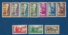 AEF - Afrique équatoriale Française - YT N° 92 à 101 * - Neuf Avec Charnière - 1941 - Unused Stamps