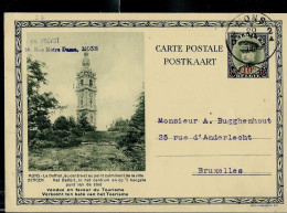 Carte Illustrée Obl. N° 27.18. ( MONS - BERGEN - Befroi ) Obl. MONS  - 20/06/1939 ( 85 Ans Ce Jour ) - Postcards 1934-1951