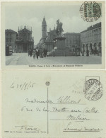 TORINO -PIAZZA S.CARLO -MONUMENTO A EMANUELE FILIBERTO 1916 - Orte & Plätze