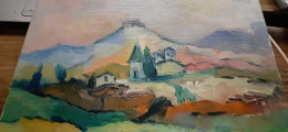 Village Provençal Et Sa Campagne MICHEL KRITZ 1985 - Huiles